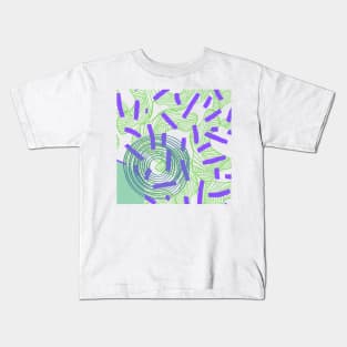 Dots Shapes Abstract Pattern Kids T-Shirt